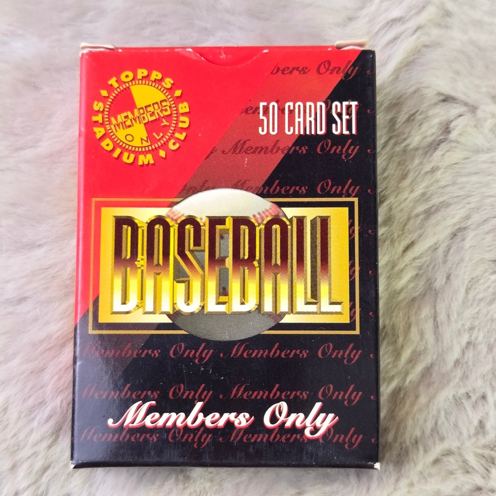 1996 Topps Stadium Club Members Only Baseball 50 Card Set Jeter Bonds Chipper